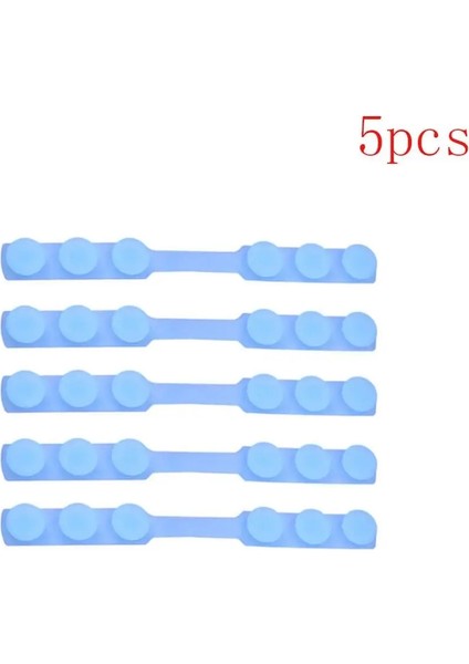 Mavi Stil 5pcslot Ağız Maskesi Tutucu Üçüncü Vites Ayarlanabilir Kaymaz Maske Kulak Sapları Uzatma Kancası Yüz Maskeleri Kordon Maske Aksesuarı (Yurt Dışından)