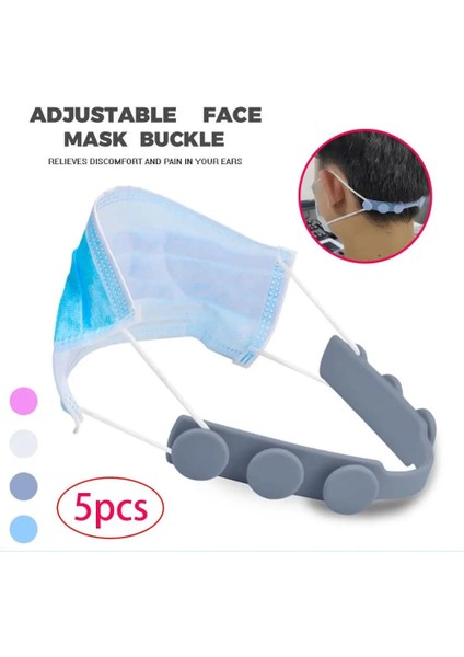Mavi Stil 5pcslot Ağız Maskesi Tutucu Üçüncü Vites Ayarlanabilir Kaymaz Maske Kulak Sapları Uzatma Kancası Yüz Maskeleri Kordon Maske Aksesuarı (Yurt Dışından) fiyatları