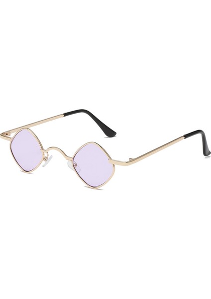 Hipster Eşkenar Dörtgen Kadın Erkek Güneş Gözlüğü Narin Metal Çerçeve (Yurt Dışından)