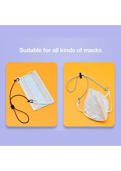 Mavi Stil 1 Bilgisayar 1 Adet Ayarlanabilir Maske Ipi Maske Halat Boyun Halat Askısı Her Türlü Maske Için Uygun Silikon Maske Sling Halat Asılı Döngü Hook (Yurt Dışından)