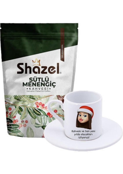 Sütlü Menengiç Kahvesi 200 gr. + Yeni Yılda Olacakları Izliyoruz Türk Kahvesi Fincanı