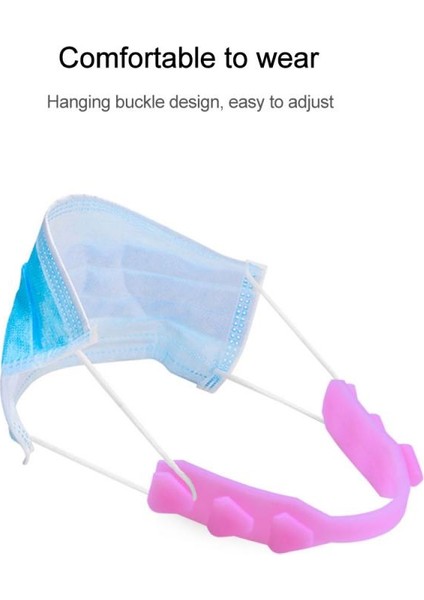 Pembe Tarzı 5 Adet Kulak Kancası Askı Tutucu Uzatma Maskesi Kulak Koruyucu Kavrama Anti-Sıkma Serbest Bırakma Ağrısı Kulak Kavrama Uzatma Maskesi Toka (Yurt Dışından) fırsatları