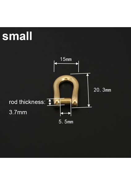 Extra Large Style Olid Pirinç Karabina D Yay Köstek Yuvası Vida Çıkarılabilir Fob Anahtarlık Anahtarlık Ortak Konnektör Toka Dıy Donanım (Yurt Dışından)