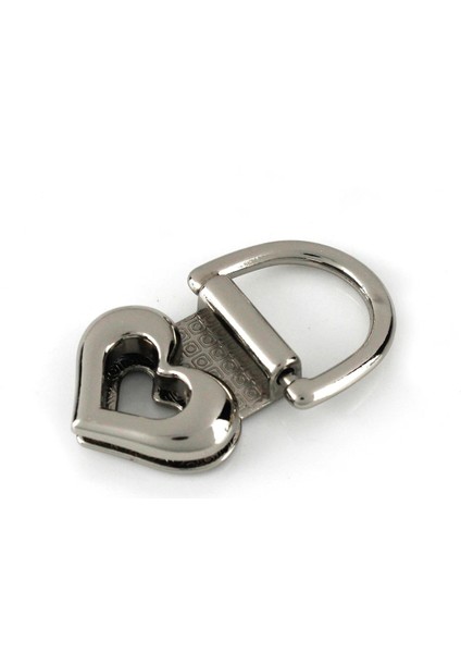 Gümüş Tarzı 2 Adet Metal Çanta Yan Çapa Köşebent Askı Kelepçeleri Kalp Şekli Çanta Yan Kenar Çapa Bağlantı Donanımı Çanta Çanta Için D Halkalı (Yurt Dışından)