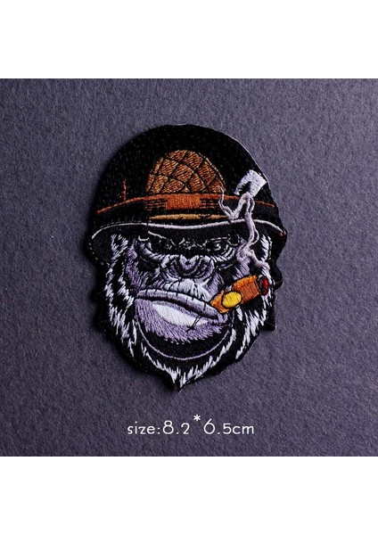 PE3258CT Stili Orangutanpunk Yama Demir On Yamalar Giysi Için Kafatasımotosiklet Yama Askeri Giyim Için Işlemeli Yamalar Etiket Şerit (Yurt Dışından) indirimleri