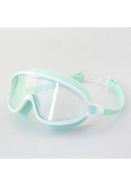 Çocuk Yüzme Gözlükleri Büyük Çerçeve Su Geçirmez Yüzücü Gözlükleri Düz Şeffaf Hd Karikatür Yüzme Gözlükleri --- Çim Yeşil (Yurt Dışından)