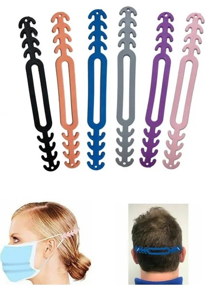 No.7 Tarzı 10 Parça Lot Maske Tutucu 4 Dişli Ayarlanabilir Kaymaz Maske Kulak Sapları Uzatma Kancası Yüz Maskeleri Toka Asılı Halat Koruma Kulak (Yurt Dışından) fiyatları