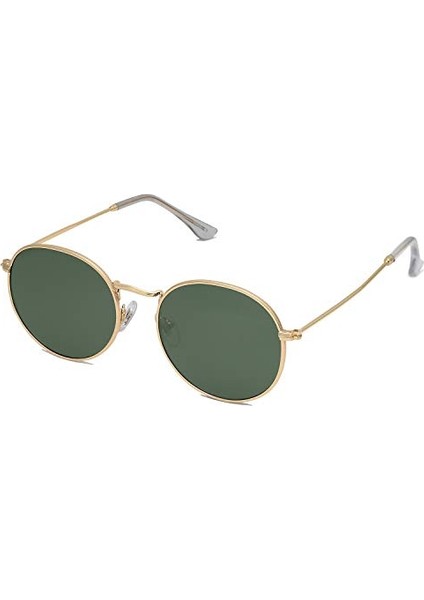 Kadın Erkek Klasik Vintage Retro Shades UV400 SJ1014 Için Küçük Yuvarlak Polarize Güneş Gözlüğü (Yurt Dışından)