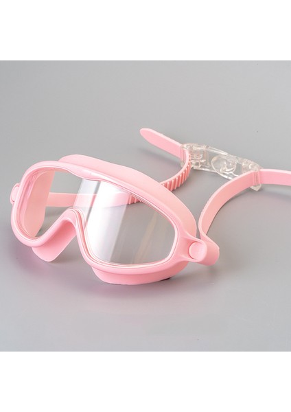 Çocuk Yüzme Gözlükleri Büyük Çerçeve Su Geçirmez Yüzücü Gözlükleri Düz Şeffaf Hd Karikatür Yüzme Gözlükleri --- Pembe (Yurt Dışından)
