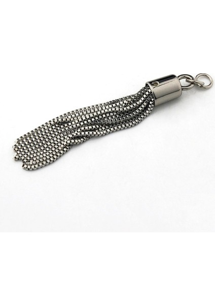 Gümüş Tarzı 1 Adet Moda Metal Dekorasyon Toka Püskül Kolye Çanta Için Anahtarlık Omuz Çantası Çanta Donanım Aksesuarları Dıy 3 Renk (Yurt Dışından)