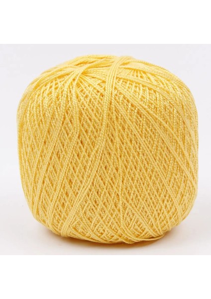 Sarı Stil Dıy Merserize Pamuk Kordon Ipliği Nakış Tığ Örgü Dantel Takı Düğün Dekorasyon Aksesuar Için (Yurt Dışından)