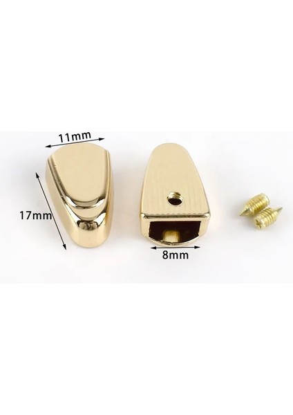 BD514-LIGHTGOLD-8MM Stili Metal Fermuarlar Çekme Kuyruk Kilidi Klip Tokaları Fermuar Kordon Durdurma Fişi Başlı Vida Dıy Çanta Deri Donanım Aksesuarları El Sanatları (Yurt Dışından)