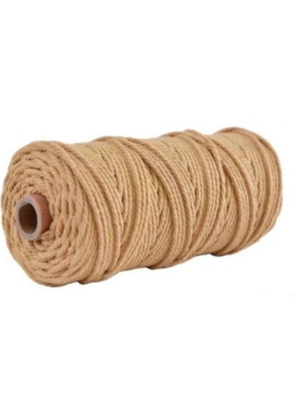 Turuncu Tarzı % Doğal Pamuk Kordon Renkli Kordon Ip Bej Bükümlü El Işi Makrome Ip Kendin Yap Ev Tekstili Dekoratif (Yurt Dışından) fırsatları