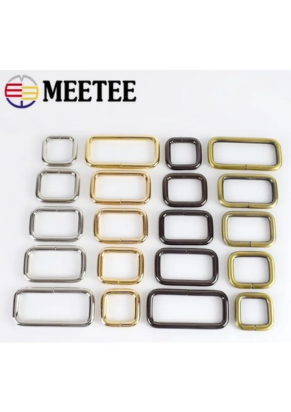 Işıkaltın Tarzı 17 mm Meetee Dikdörtgen Metal Tokalar Dokuma Kemer Deri Toka Toka Çanta Askı Klip Ayarlayıcı Dıy Donanım Aksesuarları F (Yurt Dışından) fiyatları