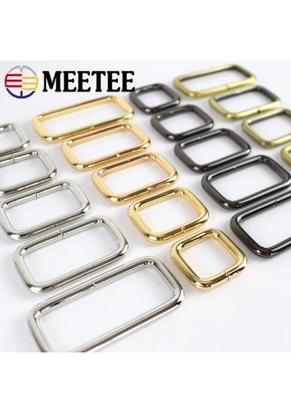 Işıkaltın Tarzı 17 mm Meetee Dikdörtgen Metal Tokalar Dokuma Kemer Deri Toka Toka Çanta Askı Klip Ayarlayıcı Dıy Donanım Aksesuarları F (Yurt Dışından) indirimleri