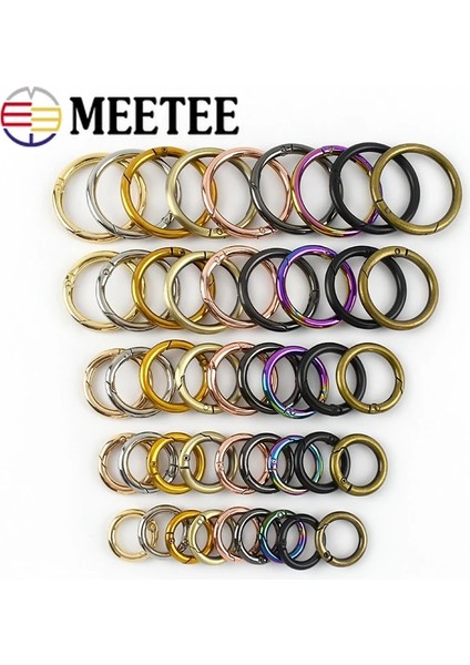 Gülaltın Tarzı 20 mm 5 Adet mm Meetee Metal Yaylı Kapı O Ring Açılabilir Anahtarlık Çanta Kemer Kayışı Zincir Tokaları Yapış Toka Klip Tetik Deri El Sanatları (Yurt Dışından) fiyatları