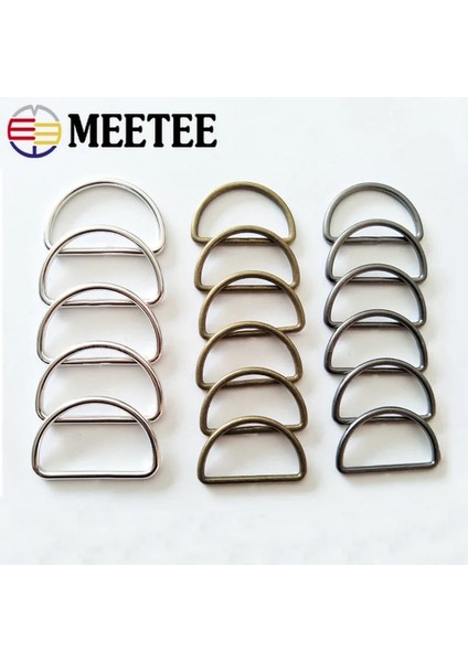 Gümüş Tarzı 50 mm Meetee mm Metal Dee D Halka Toka Dokuma Sırt Çantası Ayakkabı Ayar Tokaları Askı Pet Yaka Dikiş Aksesuarları (Yurt Dışından) modelleri