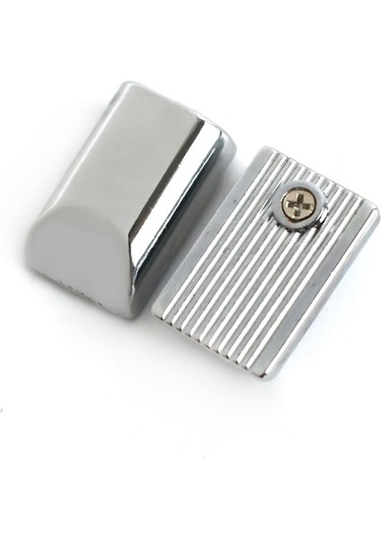 Krom Stili 10MM-30 Adet Adet Metal Fermuar Çekme Kuyruk Kilidi Klip Tokalar Halat Kordon Durdurma Fiş Başlı Vida Dıy Çanta Deri Donanım Aksesuarları H (Yurt Dışından)