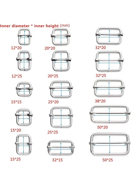 Siyah Stil 20 ADET50MM Pcs mm Metal Slaytlar Tri-Glides Roller Pin Tokaları Çanta Kayışı Kaydırıcı Ayar Kemer Tokası Dıy Çanta Konfeksiyon Aksesuarları (Yurt Dışından) indirimleri