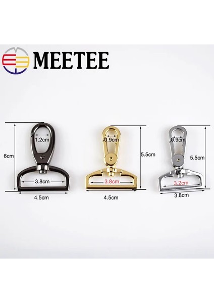 Lazer Parlak Stil 4 Adet Pc Meetee mm Çanta Kemer Metal Toka Karabina Yaylı Kanca Istakoz Klipsler Köpek Yaka Toka Dıy Leathercraft Aksesuar (Yurt Dışından) fırsatları