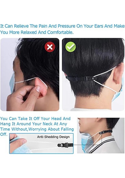 D 10PC Stili Ayarlanabilir Maske Uzatma Kemeri Bandaj Maske Kancası Kaymaz Kulak Ipi Salvaorejas Mascarillas Maske Tutucu Koruma Maskeleri (Yurt Dışından) indirimleri