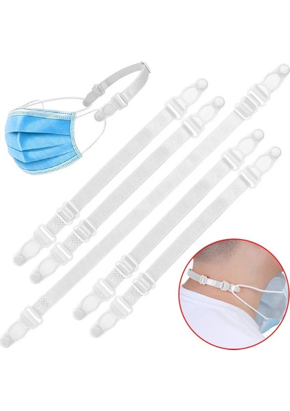 G Tarzı 5 Adet Yüz Kapağı Kulak Kordonu Uzatma Tokası Ayarlanabilir Kanca Kaymaz Kulak Ağrısı Sabitleyici Kaymaz Maske Kulak Kavrama Uzatma Tutucu Askı (Yurt Dışından)