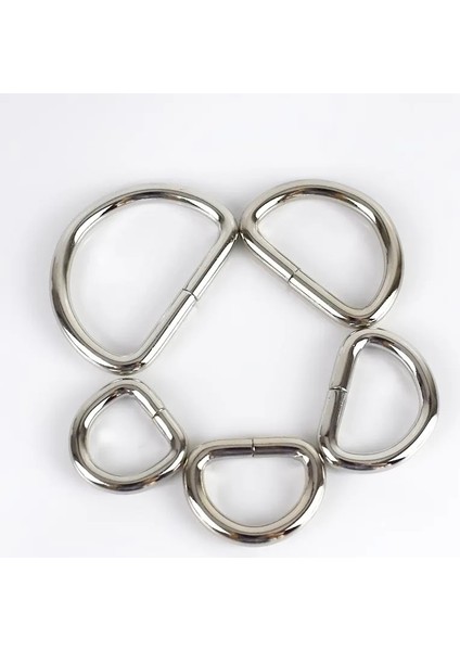 Gümüş Tarzı 25 mm Meetee mm Metal D Halka Tokaları Sırt Çantası Dokuma Toka Çanta Askı Kancaları Konfeksiyon Kemer Tokaları Dıy Leathercraft Aksesuarı (Yurt Dışından)