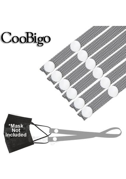 Gri Tarzı 10 Parça Maskeler Askı Yüz Maskesi Tutacağı Maske Zinciri Asılı Halat Genişletici Kavrama Klipsi Kanca Uzatma Kulak Gözlük Kordonu 62CM Adet (Yurt Dışından)