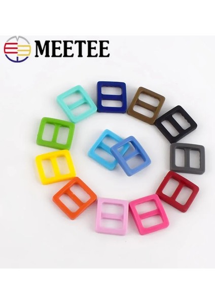 Soluk Pembe Tarzı 20 Adet Adet Meetee Renkli Plastik Kaydırıcı Tri-Glide Ayarlanabilir Toka Köpek Yaka Koşum Sırt Çantası Askı Dokuma Çanta Parçaları (Yurt Dışından) indirimleri