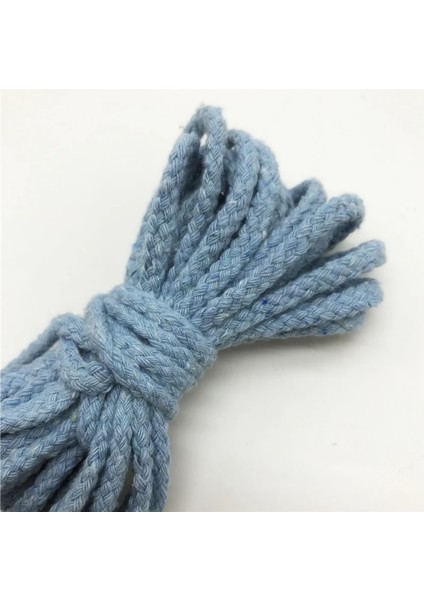 Lavanta Tarzı 5 Yards 6mm Pamuk Halat El Sanatları Dekoratif Bükülmüş Kordon Halat El Yapımı Dekorasyon Için Dıy Kordon Ficelles Couleurs Iplik Kordon (Yurt Dışından) fırsatları