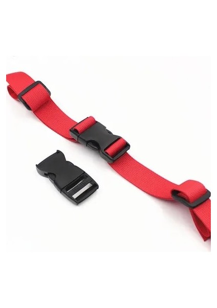 Kırmızı Stil 1 Adet Naylon Açık Kamp Taktik Sırt Çantası Göğüs Koşum Kayışı Dokuma Sternum Ayarlanabilir Çift Serbest Bırakma Toka Çanta Askısı (Yurt Dışından)