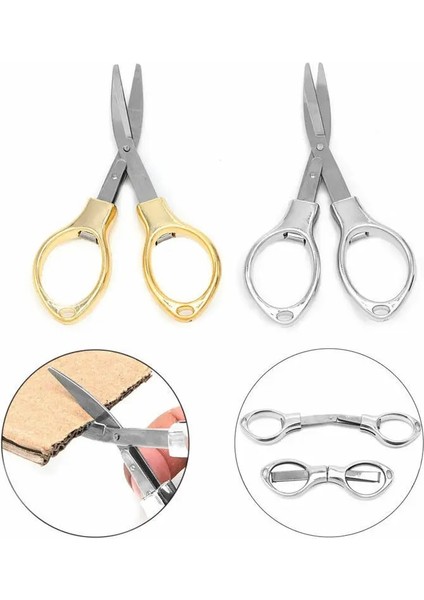 Gümüş Kaplama Hd Tarzı 1 Adet Katlanır Kamp Paslanmaz Çelik Veya Anahtarlık Balıkçılık Veya Cep Mini Kesici El Sanatları Dikiş Güvenli (Yurt Dışından) fiyatları