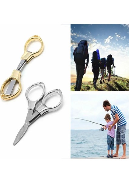 Gümüş Kaplama Hd Tarzı 1 Adet Katlanır Kamp Paslanmaz Çelik Veya Anahtarlık Balıkçılık Veya Cep Mini Kesici El Sanatları Dikiş Güvenli (Yurt Dışından) modelleri