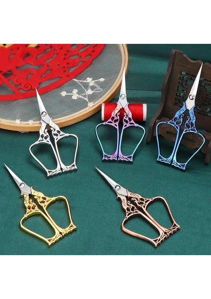 No.13 Tarzı Vintage Retro Veyas Nakış Paslanmaz Çelik Ucu Dikiş Makası Antika El Sanatları Dikiş Araçları Için El Sanatları Dıy Araçları (Yurt Dışından) modelleri