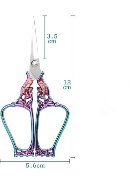 No.13 Tarzı Vintage Retro Veyas Nakış Paslanmaz Çelik Ucu Dikiş Makası Antika El Sanatları Dikiş Araçları Için El Sanatları Dıy Araçları (Yurt Dışından) fırsatları