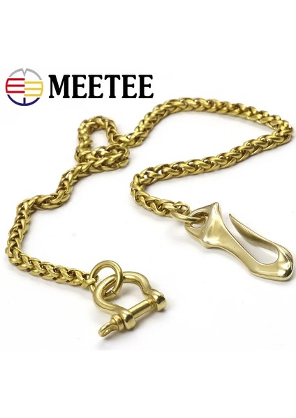 E Stili 6 mm * 45 cm Katı Pirinç Pantolon Kot Cüzdan Zincir Anahtarlık Metal Toka Alkış Kanca Kemer Zincirleri Dıy Dikiş Aksesuarları KY402 (Yurt Dışından) fiyatları