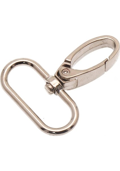 Gümüş Tarzı Dokuma Boyutu 25MM Ack Metal Yaylı Kanca Istakoz Toka Yaka Karabina Kemer Tokaları Dıy Anahtarlık Çanta Parçası Aksesuarları (Yurt Dışından)