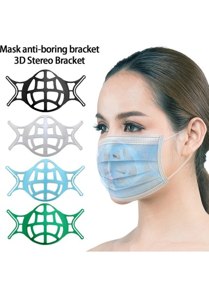 1 Adet Yeşil Stil 3D Ağız Maskesi Destek Maskesi Iç Braket Solunum Yardımı Iç Ped Braketi Maske Tutucu Nefes Vana Filtreleri Malzemeleri (Yurt Dışından) modelleri