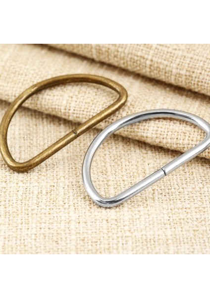 Gümüş 15 X10X 2 mm Stili Lot Metal D Halka Toka El Çantası Çanta Askısı Kemer Köpek Yaka Zinciri Toka Dıy Oya Ağır Hizmet Tipi Güçlü Kalınlık (Yurt Dışından)