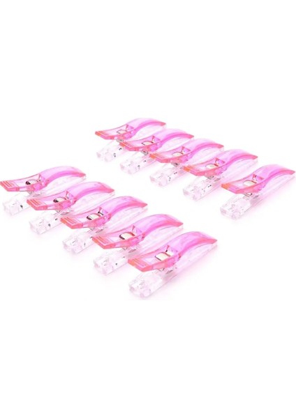 Pembe Tarzı Lot 5.5*1 cm Plastik Klipler Tutucu Dıy Patchwork Kumaş Kapitone Zanaat Dikiş Örgü Askı Klip (Yurt Dışından)