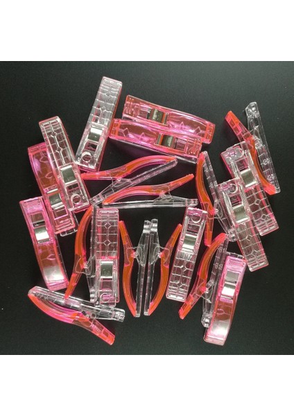Pembe Stil Sevgilisi Wonder Klipler Pvc Plastik Klipler Örgü Tığ Patchwork Dikiş Dıy El Sanatları Yorgan Kapitone Klip Konfeksiyon Klipleri (Yurt Dışından)