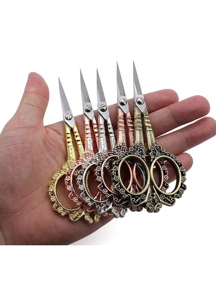 Limon Sarısı Stili Avrupa Retro Oyma Terzilik Veya Dikiş Makası Antika Eski Paslanmaz Çelik Veya Terzi Iğne Oyaları (Yurt Dışından) modelleri