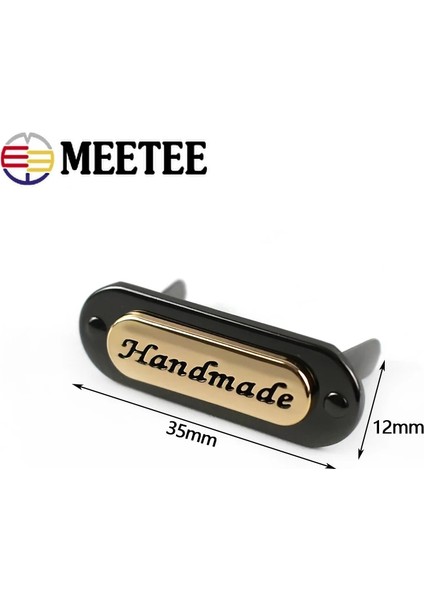 Gülaltın Tarzı 35X12MM-10 Adet Adet Metal Çanta Etiketleri Etiketi El Yapımı El Sanatları Çanta Için Dekoratif Tokalar Dıy Donanım Dikiş Aksesuarları BK113 (Yurt Dışından) fırsatları