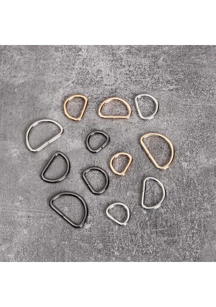 Siyah Stil 25 mm Et Çok Amaçlı Yarım Daire Çinko Alaşımlı D-Şekilli Yüzükler Metal Toka Klipsleri Köpek Tasmaları Bagaj Bağlama Tokası Dıy Aksesuar (Yurt Dışından) modelleri