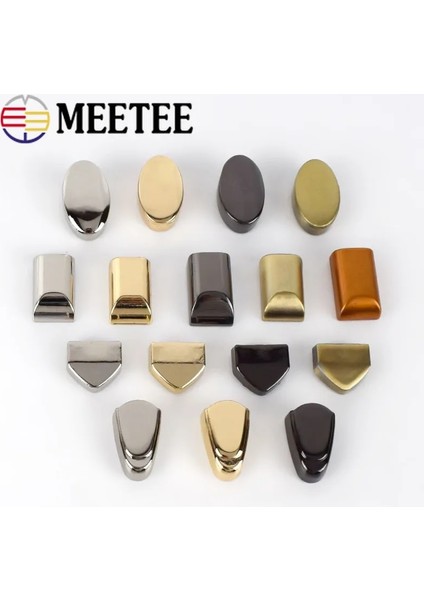 KY421-LIGHTGOLD-12MM Stili Meetee Metal Fermuar Çekme Kuyruk Kilit Klip Toka Zip Kordon Stoper Vidalı Tapa Dıy Çanta Deri Donanım Aksesuarları El Sanatları (Yurt Dışından)