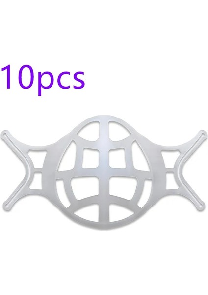 10 Adet Beyaz Stil 3D Ağız Maskesi Destek Maskesi Iç Braket Solunum Yardımı Iç Ped Braketi Maske Tutucu Nefes Vana Filtreleri Malzemeleri (Yurt Dışından)