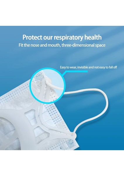 10 Adet Beyaz Stil 3D Ağız Maskesi Destek Maskesi Iç Braket Solunum Yardımı Iç Ped Braketi Maske Tutucu Nefes Vana Filtreleri Malzemeleri (Yurt Dışından) indirimleri