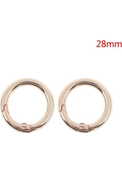 RG28 Stili 2 Adet Metal Yaylı O-Ring Tokaları Klipler Yuvarlak Itme Tetik Yaylı Kancalar Karabina Çantalar Çanta Tokaları Karabina Çanta Aksesuarları (Yurt Dışından)