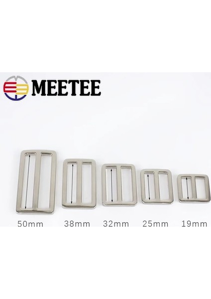 Gülaltın Tarzı 32MM-10 Adet Adet mm Metal Tokalar Çanta Askısı Kaydırıcı Tri Glide Ayarlayıcı Toka Dokuma Sırt Çantası Kanca Döngüler Dıy Aksesuarları (Yurt Dışından)