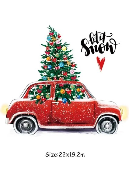 NO.723 Stili Noel Hediyesi Dıy Yamalar Isı Transferi Vinil Aplike Üstler Ütülemeli Yamalar Giysiler Üzerinde Isı Baskısı Noel Arabası Kış (Yurt Dışından) fiyatları